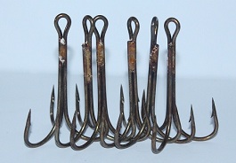 bulk supply of 12/0 treble hooks